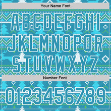 Load image into Gallery viewer, Custom Stitched Panther Blue Panther Blue-White 3D Christmas Ugly Sweater Sports Pullover Sweatshirt Hoodie