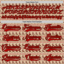 Загрузить изображение в средство просмотра галереи, Custom City Cream Red-Brown 3D Christmas Hockey Lace Neck Jersey