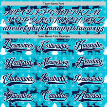 Laden Sie das Bild in den Galerie-Viewer, Custom Lakes Blue Navy-White 3D Christmas Hockey Lace Neck Jersey