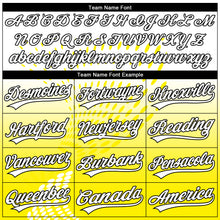 Load image into Gallery viewer, Custom Stitched Light Yellow White-Black 3D Pattern Design Geometrico Graph Sports Pullover Sweatshirt Hoodie