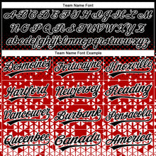 Charger l'image dans la galerie, Custom Stitched Red Black-White 3D Pattern Design Geometrico Graph Sports Pullover Sweatshirt Hoodie