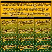 Laden Sie das Bild in den Galerie-Viewer, Custom Stitched Green Gold-Black 3D Pattern Design Geometrico Graph Sports Pullover Sweatshirt Hoodie