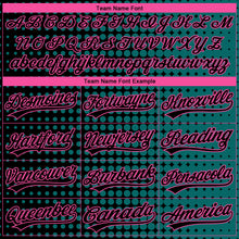 Load image into Gallery viewer, Custom Stitched Teal Black-Pink 3D Pattern Design Geometrico Graph Sports Pullover Sweatshirt Hoodie