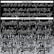 Load image into Gallery viewer, Custom Stitched Gray Black-White 3D Pattern Design Abstract Shape Sports Pullover Sweatshirt Hoodie