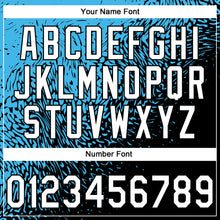 Charger l'image dans la galerie, Custom Stitched Sky Blue White-Black 3D Pattern Design Abstract Shape Sports Pullover Sweatshirt Hoodie