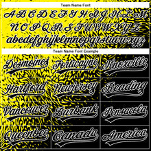 Load image into Gallery viewer, Custom Stitched Light Yellow Black-White 3D Pattern Design Abstract Shape Sports Pullover Sweatshirt Hoodie