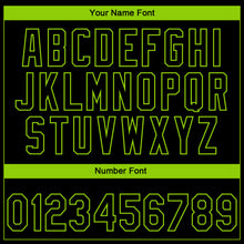 Load image into Gallery viewer, Custom Stitched Black Black-Neon Green 3D Pattern Design Geometrico Graph Sports Pullover Sweatshirt Hoodie