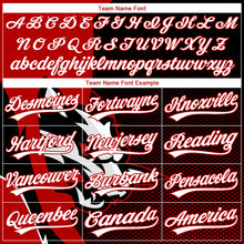 Load image into Gallery viewer, Custom Stitched Black White-Red 3D Pattern Design Wolf Sports Pullover Sweatshirt Hoodie