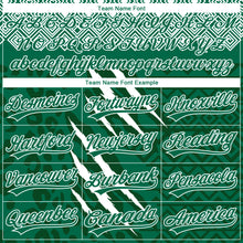 Laden Sie das Bild in den Galerie-Viewer, Custom Stitched Green Kelly Green-White 3D Pattern Design Leopardo Sports Pullover Sweatshirt Hoodie