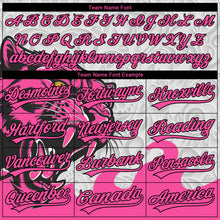 Load image into Gallery viewer, Custom Stitched Gray Pink-Black 3D Pattern Design Leopardo Sports Pullover Sweatshirt Hoodie