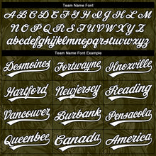 Load image into Gallery viewer, Custom Stitched Olive White-Black 3D Pattern Design Leopardo Sports Pullover Sweatshirt Hoodie