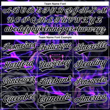 Загрузить изображение в средство просмотра галереи, Custom Stitched Purple Black-White 3D Pattern Design Leopardo Sports Pullover Sweatshirt Hoodie