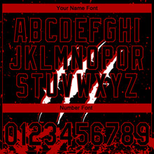 Load image into Gallery viewer, Custom Stitched Black Black-Red 3D Pattern Design Leopardo Scratch Sports Pullover Sweatshirt Hoodie