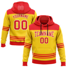 Charger l'image dans la galerie, Custom Yellow Fire Red-White 3D Pattern Design Game Day Chicago Inspired Sports Pullover Sweatshirt Hoodie