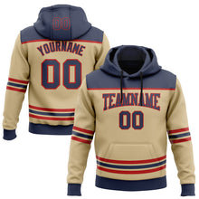 Charger l'image dans la galerie, Custom Vegas Gold Navy-Red 3D Pattern Design Game Day Florida Inspired Sports Pullover Sweatshirt Hoodie