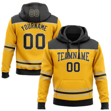 Charger l'image dans la galerie, Custom Gold Black-Vegas Gold 3D Pattern Design Game Day Pittsburgh Inspired Sports Pullover Sweatshirt Hoodie