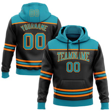 Charger l'image dans la galerie, Custom Black Teal-Bay Orange 3D Pattern Design Game Day San Jose Inspired Sports Pullover Sweatshirt Hoodie