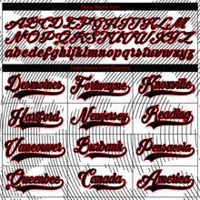 Laden Sie das Bild in den Galerie-Viewer, Custom White Black-Red 3D Pattern Curve Lines Hockey Lace Neck Jersey