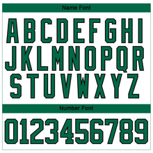 Load image into Gallery viewer, Custom White Kelly Green-Black 3D Pattern Curve Lines Hockey Lace Neck Jersey