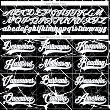 Загрузить изображение в средство просмотра галереи, Custom Black White-Gray 3D Pattern Abstract Network Hockey Lace Neck Jersey