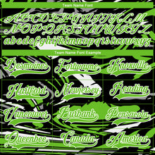 Загрузить изображение в средство просмотра галереи, Custom Figure Aurora Green Black-White 3D Pattern Fluid Art Hockey Lace Neck Jersey