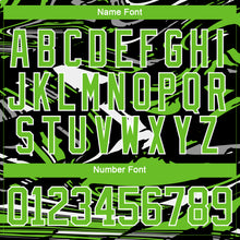 Загрузить изображение в средство просмотра галереи, Custom Figure Aurora Green Black-White 3D Pattern Fluid Art Hockey Lace Neck Jersey