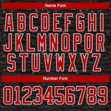 Загрузить изображение в средство просмотра галереи, Custom Black Red-White 3D Pattern Fragment Art Hockey Lace Neck Jersey