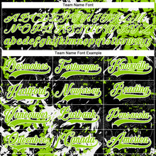 Загрузить изображение в средство просмотра галереи, Custom Black Neon Green-White 3D Fluid Art Splash Hockey Lace Neck Jersey