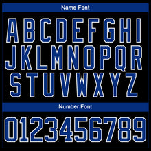 Загрузить изображение в средство просмотра галереи, Custom Black Royal-White 3D Pattern Abstract Shape Hockey Lace Neck Jersey