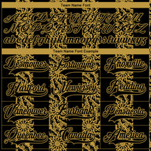 Загрузить изображение в средство просмотра галереи, Custom Black Old Gold-White 3D Pattern Abstract Shape Hockey Lace Neck Jersey