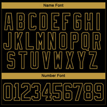 Загрузить изображение в средство просмотра галереи, Custom Black Old Gold-White 3D Pattern Abstract Shape Hockey Lace Neck Jersey