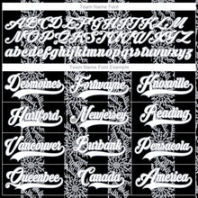 Загрузить изображение в средство просмотра галереи, Custom Black White-Gray 3D Pattern Abstract Shape Hockey Lace Neck Jersey