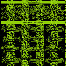 Загрузить изображение в средство просмотра галереи, Custom Black Neon Green-White 3D Pattern Abstract Shape Hockey Lace Neck Jersey