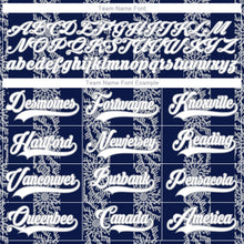 Загрузить изображение в средство просмотра галереи, Custom Navy White-Gray 3D Pattern Abstract Shape Hockey Lace Neck Jersey