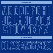 Laden Sie das Bild in den Galerie-Viewer, Custom Royal Light Blue-White 3D Pattern Abstract Shape Hockey Lace Neck Jersey