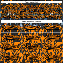 Загрузить изображение в средство просмотра галереи, Custom Black Bay Orange-Blue 3D Pattern Abstract Hockey Lace Neck Jersey
