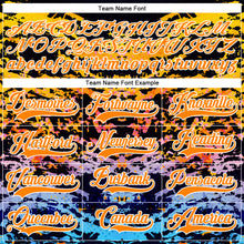 Charger l'image dans la galerie, Custom Bay Orange Blue-White 3D Pattern Abstract Grunge Hockey Lace Neck Jersey