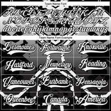 Загрузить изображение в средство просмотра галереи, Custom Black White-Gray 3D Pattern Abstract Gradient Hockey Lace Neck Jersey