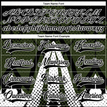 Load image into Gallery viewer, Custom Olive Black-White 3D Pattern Abstract Hockey Lace Neck Jersey