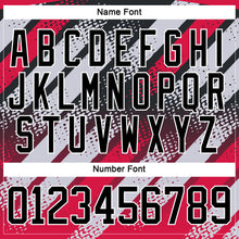 Charger l'image dans la galerie, Custom Black Red-White 3D Pattern Cyber Mecha E-sport Hockey Jersey