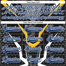 Load image into Gallery viewer, Custom Black US Navy Blue Red-White 3D Pattern Cyber Mecha E-sport Hockey Jersey