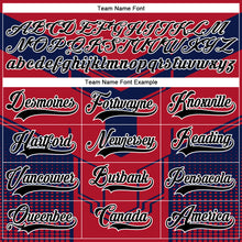 Загрузить изображение в средство просмотра галереи, Custom Red Black Blue-White 3D Pattern Cyber Mecha E-sport Hockey Jersey