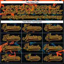 Загрузить изображение в средство просмотра галереи, Custom Black Brown Yellow Orange Blue-White 3D Pattern Cyber Mecha E-sport Hockey Jersey