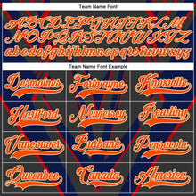 Charger l'image dans la galerie, Custom Black Orange Gold Blue Cream-White 3D Pattern Cyber Mecha E-sport Hockey Jersey