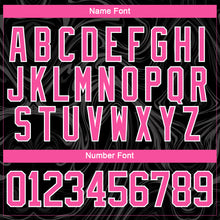 Load image into Gallery viewer, Custom Black Pink-White 3D Splash Art Hockey Lace Neck Jersey