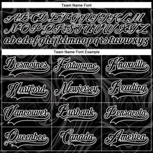 Load image into Gallery viewer, Custom Black White 3D Splash Art Hockey Lace Neck Jersey