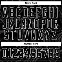 Load image into Gallery viewer, Custom Black White 3D Splash Art Hockey Lace Neck Jersey