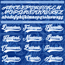 Загрузить изображение в средство просмотра галереи, Custom Royal White-Light Blue 3D Splash Art Hockey Lace Neck Jersey