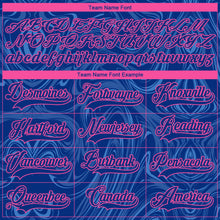 Charger l'image dans la galerie, Custom Royal Pink-White 3D Splash Art Hockey Lace Neck Jersey