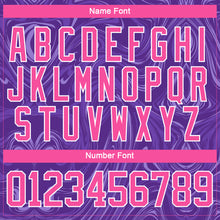 Load image into Gallery viewer, Custom Purple Pink-White 3D Splash Art Hockey Lace Neck Jersey
